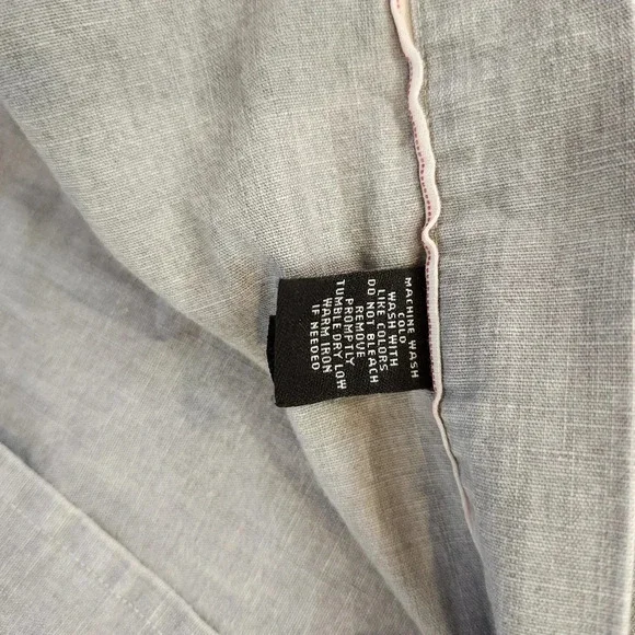 Ralph Lauren Black Label Mens Denim Button Down Shirt Size L Grey - Picture 7 of 10